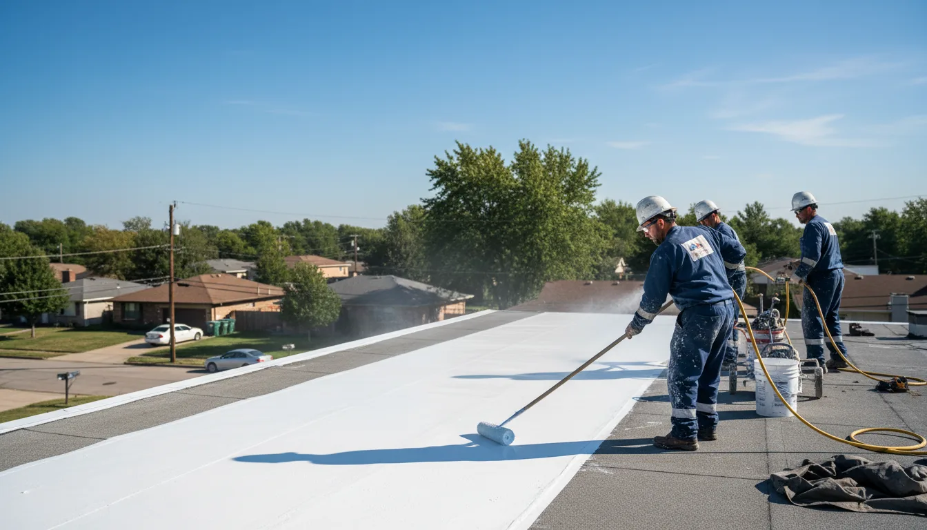 Commercial roof coating in Byron, NY near me